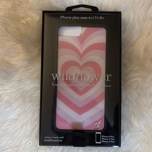 Brand new wildflower iPhone case 6+ 7+ 8+